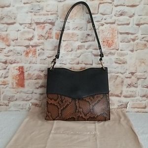 New Rebecca Minkoff Dani Snake-Embossed Bag